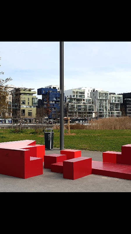 Nouveau quartier des Confluences à Lyon. Lyon