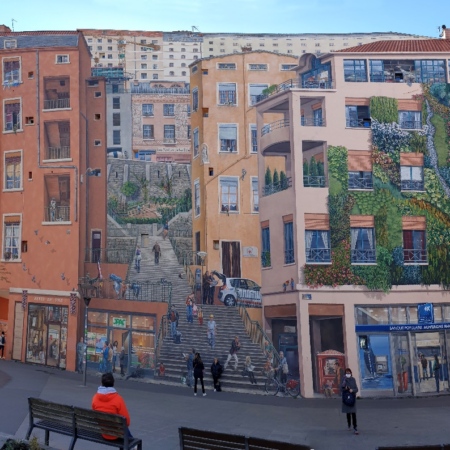 Le mur des canuts. Lyon