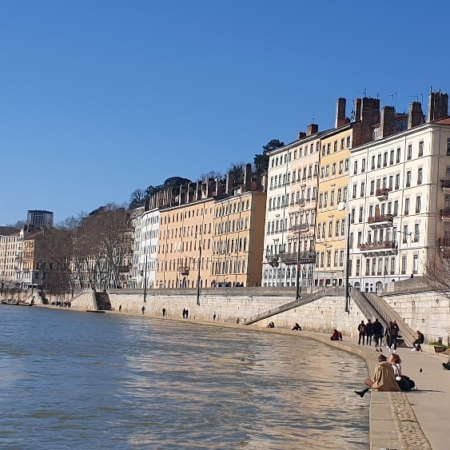 Les quais de Saône. Lyon