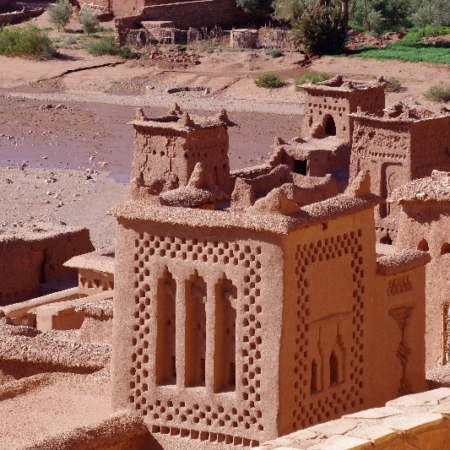 Détail des habitations. Aït Ben Haddou