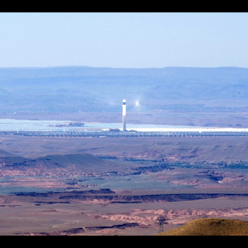 Le complexe solaire de Ouarzazate. Ouarzazate