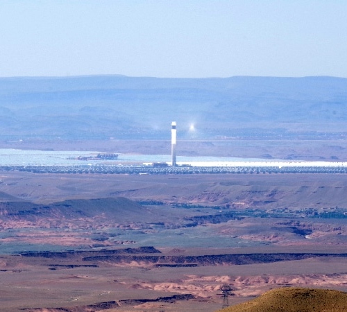 Le complexe solaire de Ouarzazate. Ouarzazate