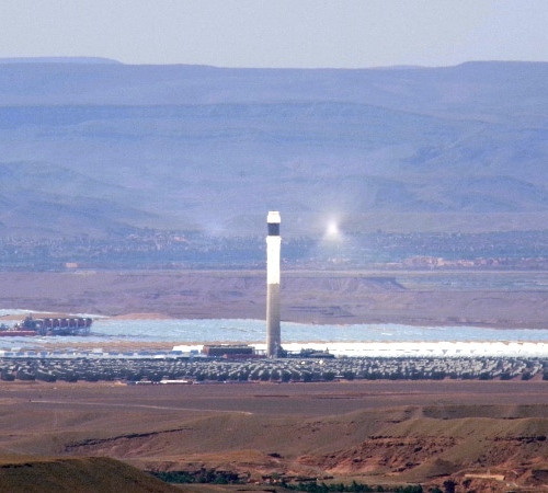 Le complexe solaire de Ouarzazate. Ouarzazate