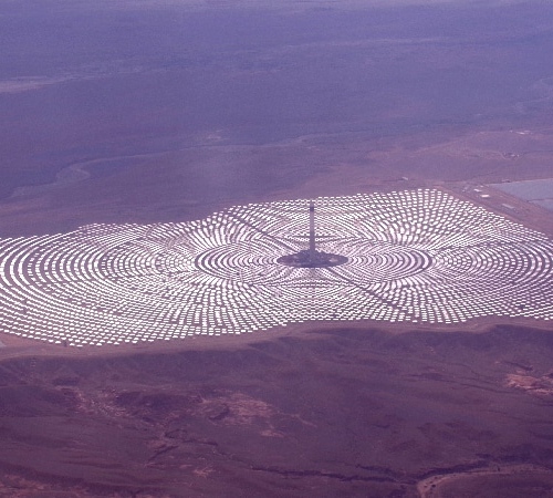 Photo prise lors du vol retour en survolant le site. Ouarzazate