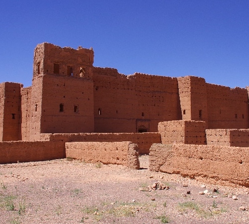 La Kasbah des Caïds construite dans les années 30. Vallée du Drâa