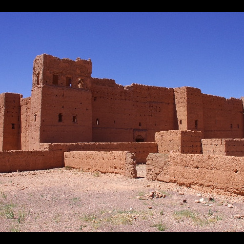 La Kasbah des Caïds construite dans les années 30. Vallée du Drâa