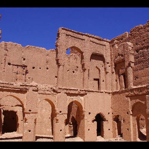 La Kasbah des Caïds construite dans les années 30. Vallée du Drâa