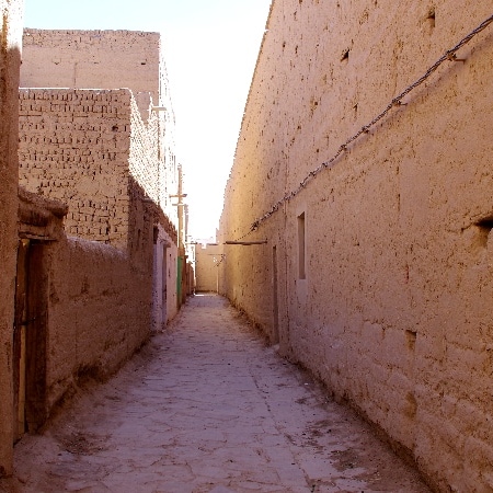 Les ruelles du Ksar El Faidha. Rissani