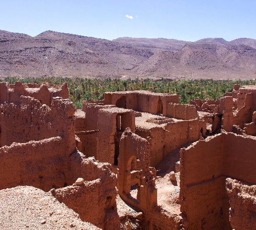 Ksar de Tamnougalt du XVIe siècle. Vallée du Drâa