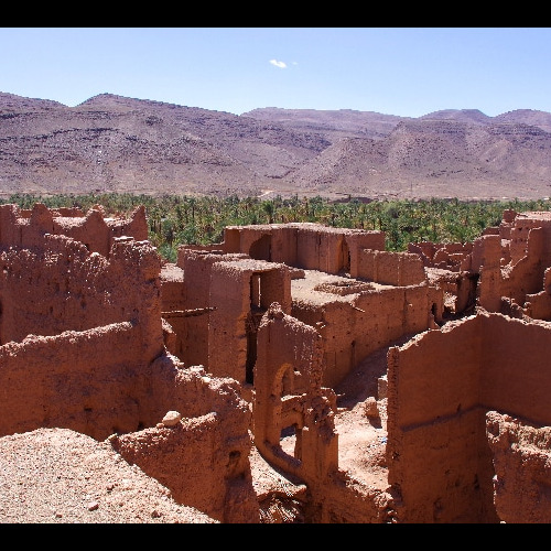 Ksar de Tamnougalt du XVIe siècle. Vallée du Drâa