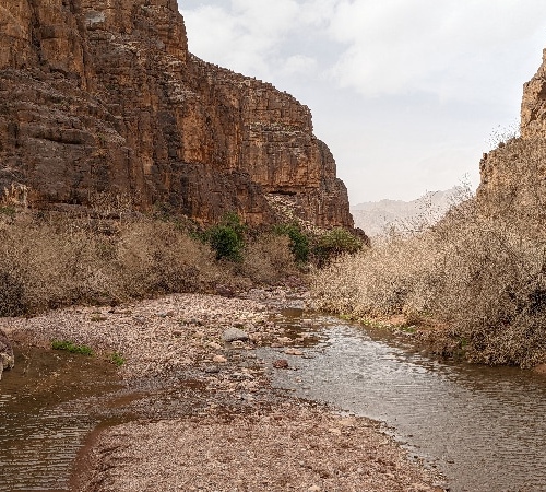 Nous suivons la rivière. Djebel Saghro