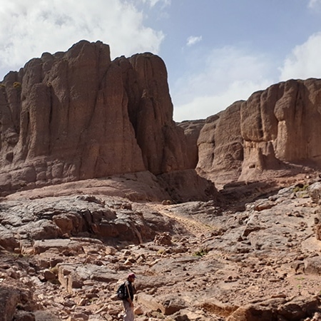 Nous passerons dans cette gorge pour accéder au col. Djebel Saghro