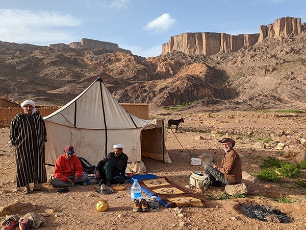 Notre premier campement à Igli. Djebel Saghro