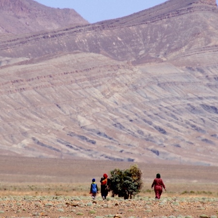 Des nomades vers Zaouiat Sidi Boukil. Zaouit sidi boukil