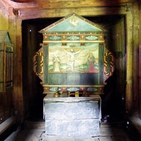 Eglise en bois Stavkirke de Borgund. Stavkirke de Borgund