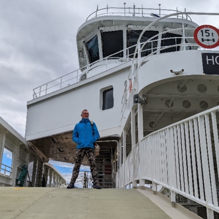 Ferry au départ de Maloye. Maloye