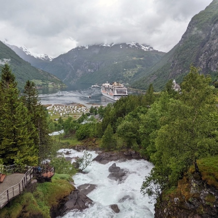 Cascade à Geiranger. Geiranger