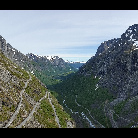 Le point de vue de Trollstigen, l'art contemporaine en pleine nature. Trollstigen