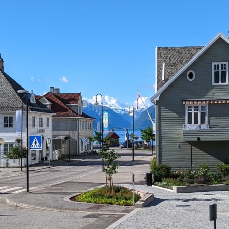 La petite ville de Vikoyri. Vikoyri