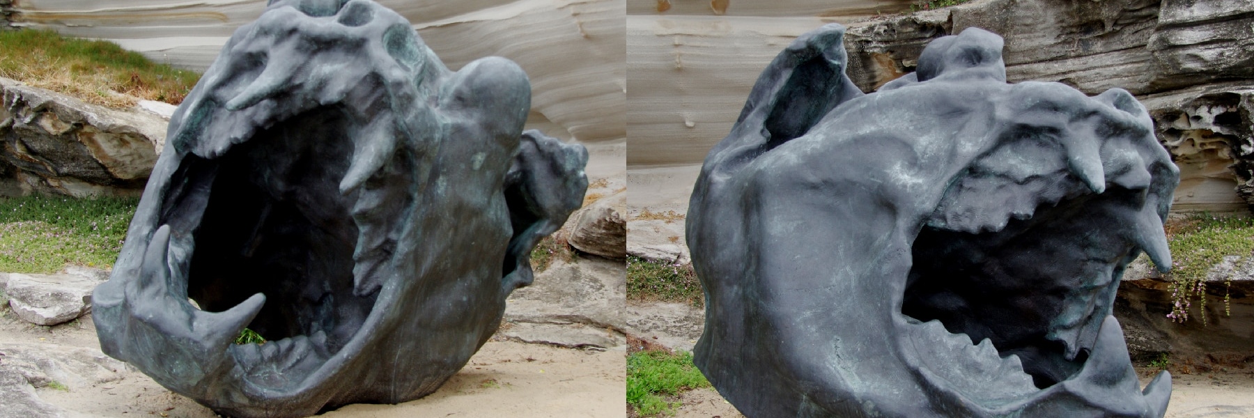 Œuvres contemporaines sur les plages de Manly. Manly