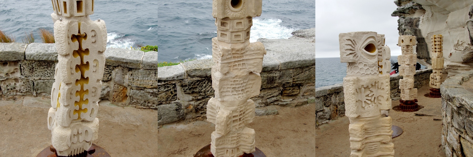 Œuvres contemporaines sur les plages de Manly. Manly