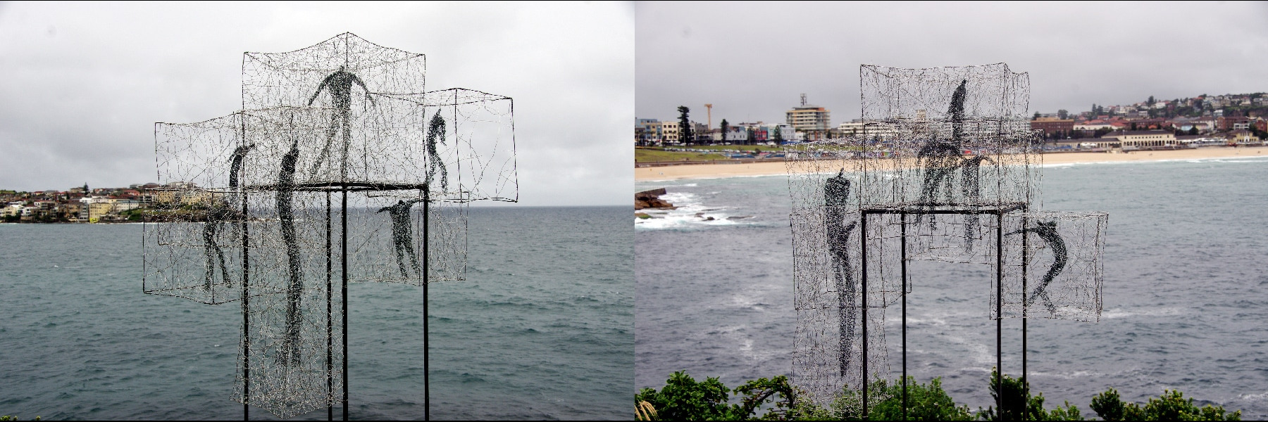 Œuvres contemporaines sur les plages de Manly. Manly