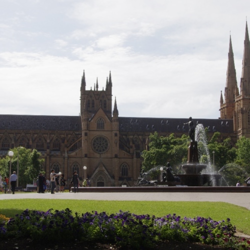 Sydney, la cathédrale Sainte-Marie. Sydney