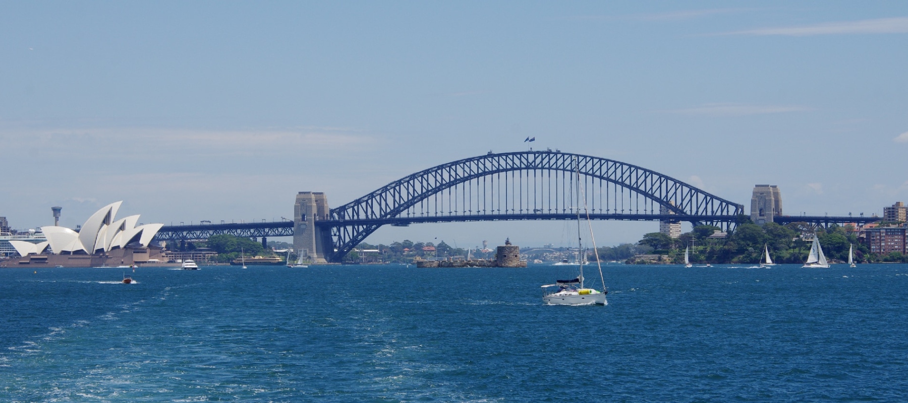 Nous avons embarqué pour des visites en bateaux. Sydney