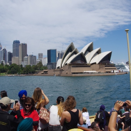 Balade en bateau navette sur l'aber de la baie de Sydney. Sydney