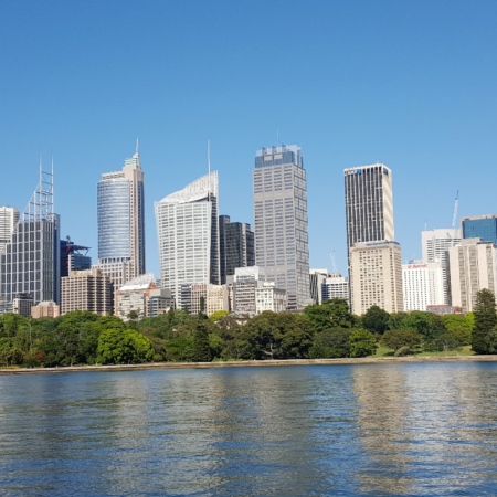 Balade en bateau navette sur l'aber de la baie de Sydney. Sydney