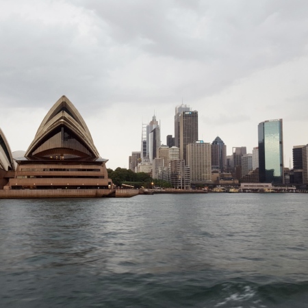 Balade en bateau navette sur l'aber de la baie de Sydney. Sydney
