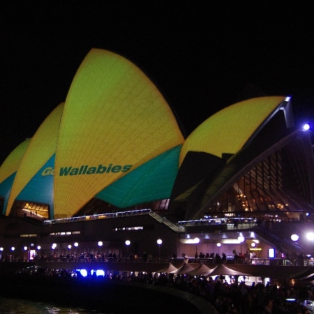 Sydney, fête des Wallabies. Sydney