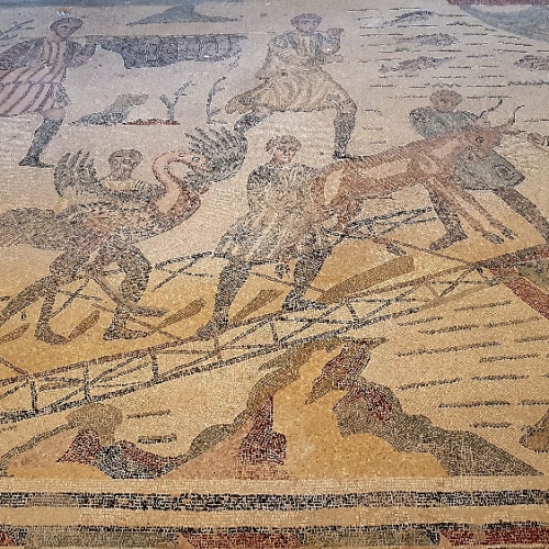 Villa Romaine Del Casale. Italie, Piazza Armerina.
