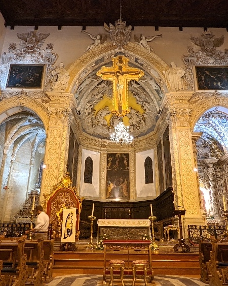 La Cathédrale d'Enna. Italie, Enna.