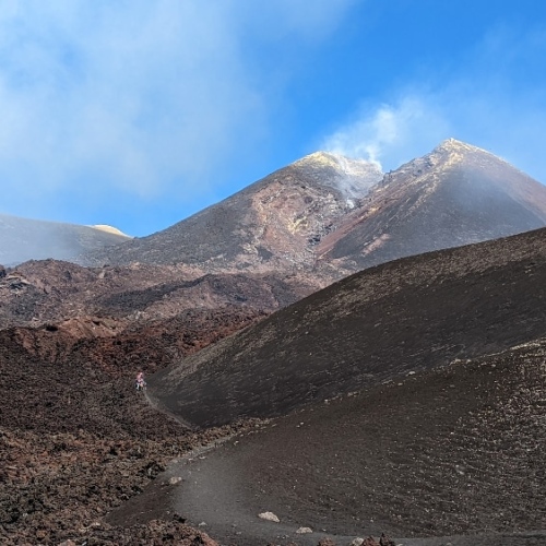 Randonnée sur l'Etna. Italie, Etna.