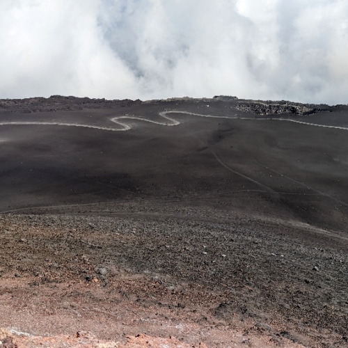 Randonnée sur l'Etna. Italie, Etna.
