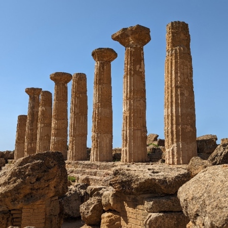 Temple d'Héraclès. Italie, Agrigente.