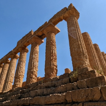 Le « temple d'Héra » ou encore « de Junon Lacinienne » Italie, Agrigente.