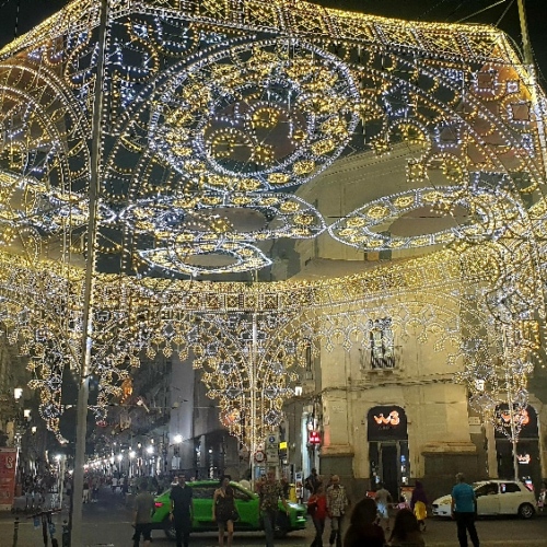 Balade nocturne dans Catane. Italie, Catane.