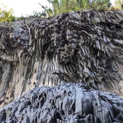 Les gorges de l'Alcantara. Italie, Motta Camastra.
