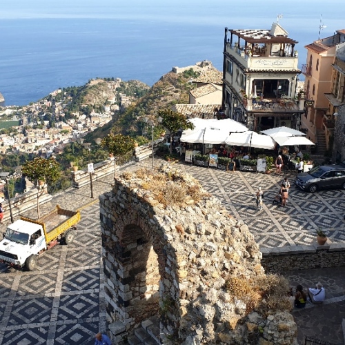 Castelmola. Italie, Taormina.