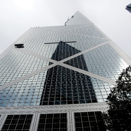 Architecture verticale ... Banque of China Tower. Hong Kong