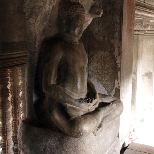 Angkor Wat, Le Bouddha. Siem Reap