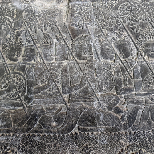Angkor Wat. Bas-relief. Siem Reap