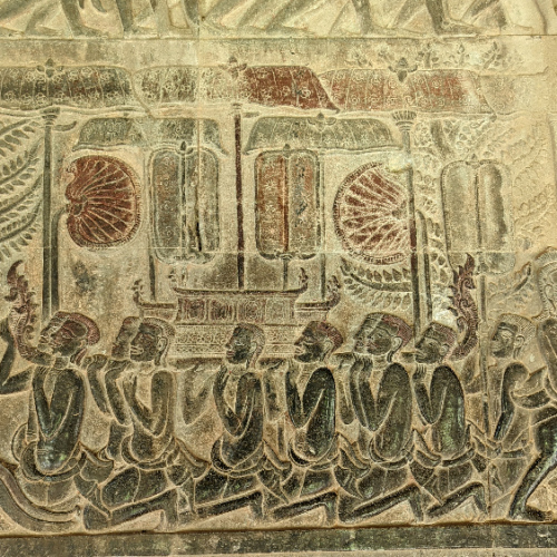 Angkor Wat. Bas-relief. Siem Reap