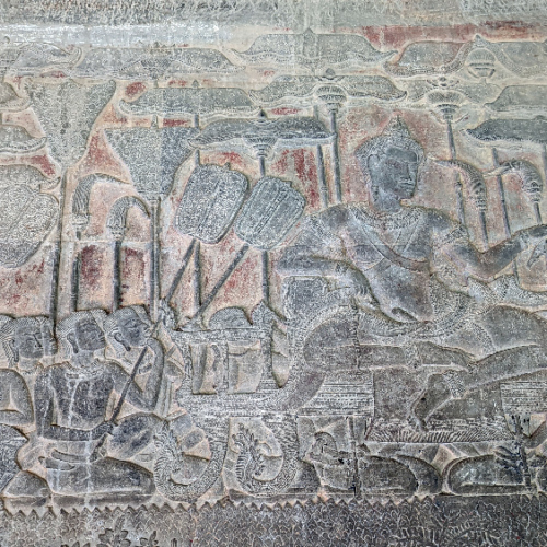 Angkor Wat. Bas-relief. Siem Reap