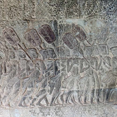 Angkor Wat. Bas-relief. Siem Reap
