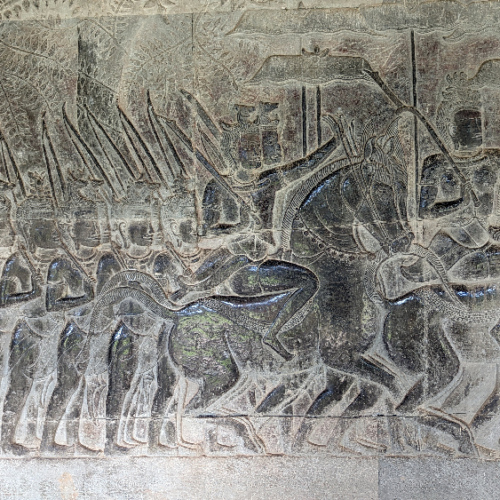 Angkor Wat. Bas-relief. Siem Reap