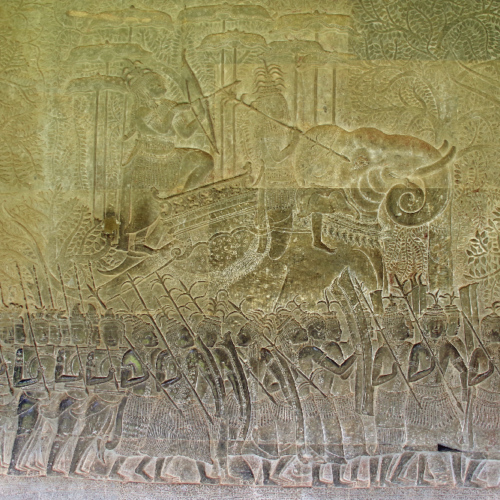 Angkor Wat. Bas-relief. Siem Reap