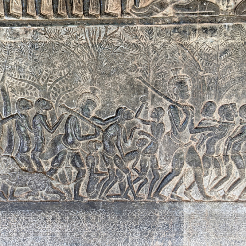 Angkor Wat. Bas-relief. Siem Reap